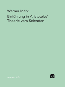 Einführung in Aristoteles' Theorie vom Seienden