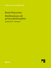 Meditationes de prima philosophia /Meditationen über die Grundlagen der Philosophie: Lateinisch-deutsch