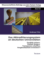 Das Akkreditierungssystem an deutschen Universitäten: Qualität sichern, Vielfalt fördern, Transparenz schaffen, Vergleichbarkeit erreichen!?