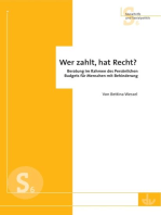 Wer zahlt, hat Recht?: Beratung im Rahmen des Persönlichen Budgets für Menschen mit Behinderung