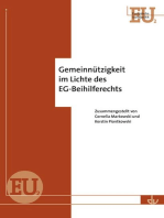 Gemeinnützigkeit im Lichte des EG-Beihilferechts: Reihe Europäische Sozialpolitik (EU 2)