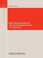 Neue Bedrohungen für die Persönlichkeitsrechte von Sportlern: Frühjahrstagung 2010 der Deutschen Vereinigung für Sportrecht e.V.