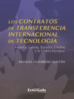 Los contratos de transferencia internacional de tecnología: América Latina, Estados Unidos y la Unión Europea