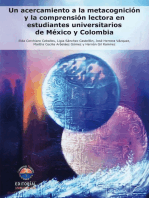 Un acercamiento a la metacognición y la comprensión lectora en estudiantes universitarios de México y Colombia