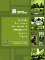 Actores prácticas y sentidos de la participación local en Bogotá