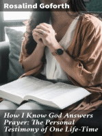 How I Know God Answers Prayer