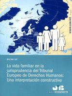 La vida familiar en la jurisprudencia del Tribunal Europeo de Derechos Humanos