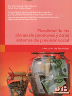 Fiscalidad de los planes de pensiones y otros sistemas de previsión social.