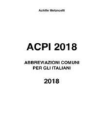 ACPI 2018 Abbreviazioni comuni per gli Italiani 2018
