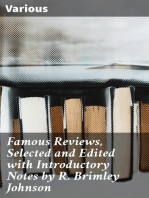 Famous Reviews, Selected and Edited with Introductory Notes by R. Brimley Johnson