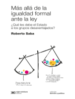 Más allá de la igualdad formal ante la ley: ¿Qué le debe el Estado a los grupos desaventajados?