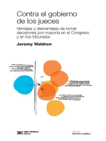 Contra el gobierno de los jueces: Ventajas y desventajas de tomar decisiones por mayoría en el Congreso y en los tribunales