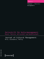 Zeitschrift für Kulturmanagement: Kunst, Politik, Wirtschaft und Gesellschaft: Jg. 5, Heft 2: Theater - Politik - Management