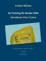 IQ-Training für Kinder 2020: Altersklasse: 8 bis 12 Jahre