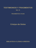 Testimonios y fragmentos II. Fragmentos 319-606