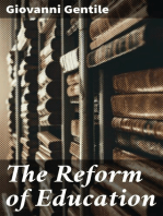 The Reform of Education