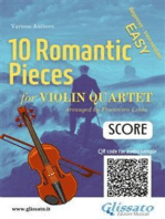 Violin Quartet Score of "10 Romantic Pieces"