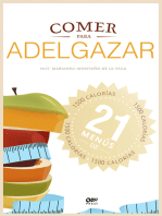 Comer para adelgazar: 21 Menús de 1.500 calorías