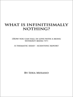 What Is Infinitisimally Nothing?