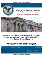 Inspector General Horowitz's Report on the Review of FISA Applications