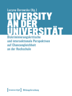 Diversity an der Universität: Diskriminierungskritische und intersektionale Perspektiven auf Chancengleichheit an der Hochschule