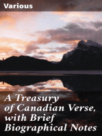 A Treasury of Canadian Verse, with Brief Biographical Notes