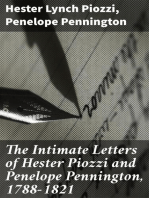 The Intimate Letters of Hester Piozzi and Penelope Pennington, 1788-1821