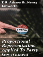 Proportional Representation Applied To Party Government: A New Electoral System