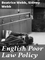 English Poor Law Policy