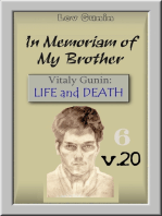 In Memoriam of my Brother. Vitaly Gunin