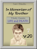 In Memoriam of My Brother. [Vitaly Gunin: Life and Death] V. 20-7.
