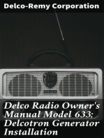 Delco Radio Owner's Manual Model 633; Delcotron Generator Installation