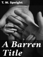 A Barren Title: A Novel