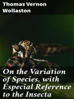 On the Variation of Species, with Especial Reference to the Insecta