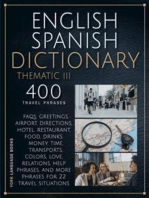 English Spanish Dictionary Thematic III