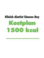 Kostplan 1500 kcal