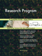 Research Program A Complete Guide - 2020 Edition