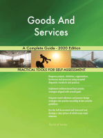 Goods And Services A Complete Guide - 2020 Edition