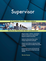 Supervisor A Complete Guide - 2020 Edition