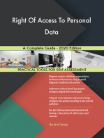 Right Of Access To Personal Data A Complete Guide - 2020 Edition