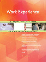 Work Experience A Complete Guide - 2020 Edition