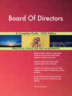 Board Of Directors A Complete Guide - 2020 Edition