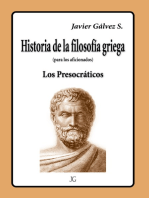 HISTORIA DE LA FILOSOFIA GRIEGA: LOS PRESOCRÁTICOS