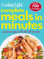 COOKING LIGHT Complete Meals in Minutes: Great Recipes in 15, 20, 30 minutes