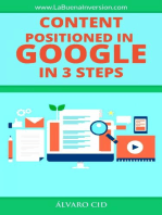 Content Positioned in Google in 3 Steps