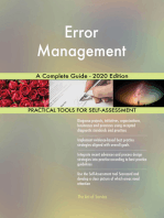 Error Management A Complete Guide - 2020 Edition