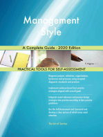 Management Style A Complete Guide - 2020 Edition