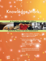 Knowledge Work A Complete Guide - 2020 Edition