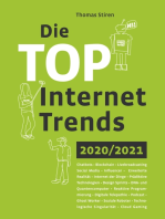 Die Top Internet Trends 2020/2021: Chatbots - Blockchain - Livebroadcasting - Social Media - Influencer - Erweiterte Realität - Internet der Dinge - Prädiktive Technologien - Design Sprints - DNA- und Quantencomputer - Reaktive Programmierung - Digitale Telepathie - Podcast - Ghost Worker - Soziale Roboter - Technologische Singularität - Cloud Gaming - JOMO - Digital Twin