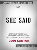 She Said: Breaking the Sexual Harassment Story That Helped Ignite a Movement by Jodi Kantor: Conversation Starters